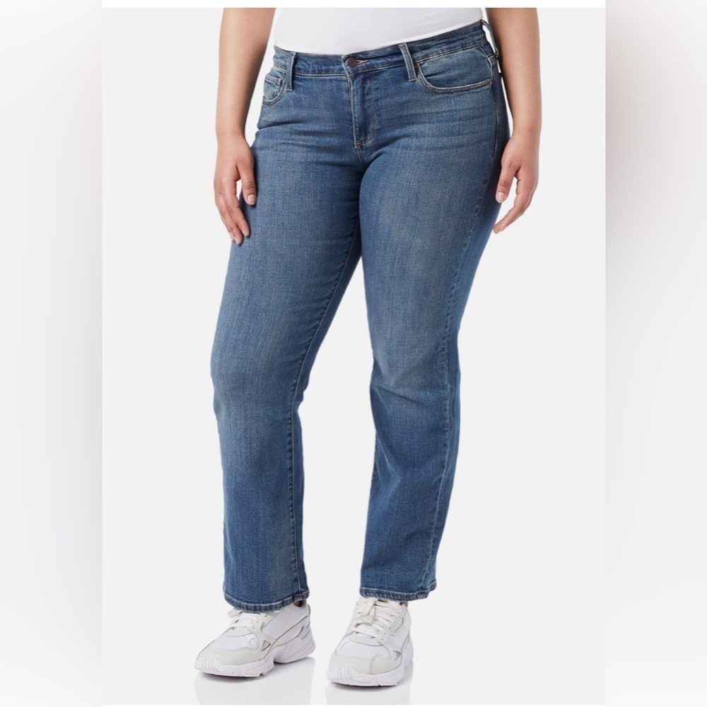 Nwt-Lucky Brand Easy Rider Dark Blue Slightly Distressed Jeans Size 14/32 Ankle